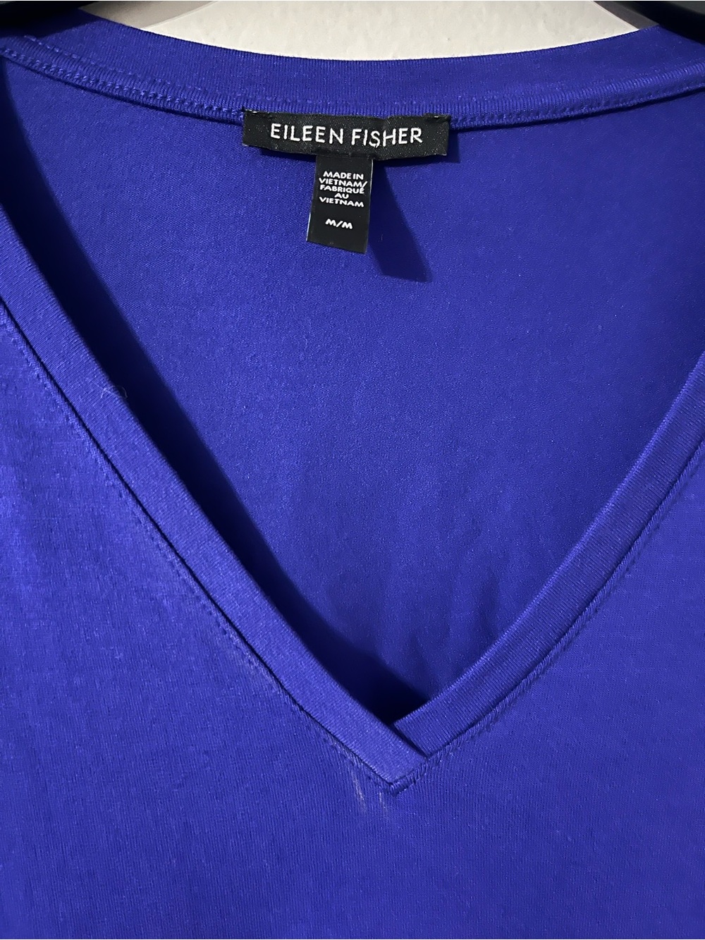 Eileen Fisher 2 Pocket Blue Dress Sz M - Picture 2 of 5